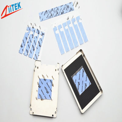 ultra lembut natually norak 2.0 W/mK biru Thermal Gap Filler TIF100-20-05U Silicone Rubber sheet -40 hingga 160 ℃