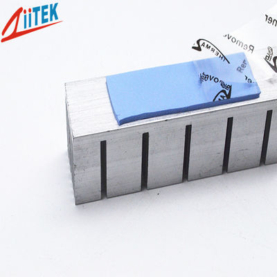 BLUE 3.2W / MK Silicone Thermal Gap Pad Dengan 40 SHORE00, Tem -50 Hingga 200 ℃