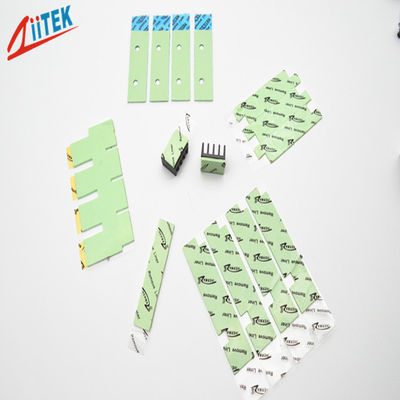 Ultrasoft CPU Heatsink Pad Thermal Gap Filler 1.5 W / mK Green Thermal Pads Silikon 45 Shore 00 TIF100-07S
