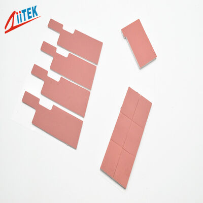 Pink 1.0W/M.K Cooling Gap Filler Insulation Silicone Thermal Pad For Semiconductor Heat Dissipation